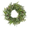 Best National Tree Company 28 in. Pre-Lit HGTV Home Collection Frosted Wreath with LED Lights