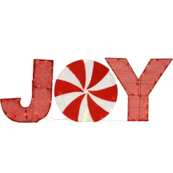 Clearance National Tree Company 18 in. Pre-Lit JOY Decoration