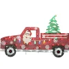 Outlet National Tree Company 27 in. Pre-Lit Santa in Red Truck