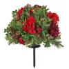 Best National Tree Company 28 in. Pre-Lit Vienna Waltz Decorated Urn Filler with LED Lights
