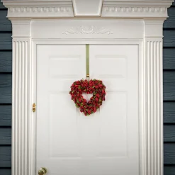 Sale National Tree Company 12 in. Red Petals and Leaves Floral Valentine’s Heart