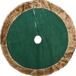 Clearance National Tree Company 48 in. Rural Homestead Collection Quilted Tree Skirt