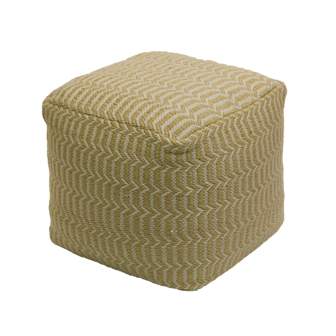 New National Tree Company 16 in. Sand Hand Woven Pouf Ottoman