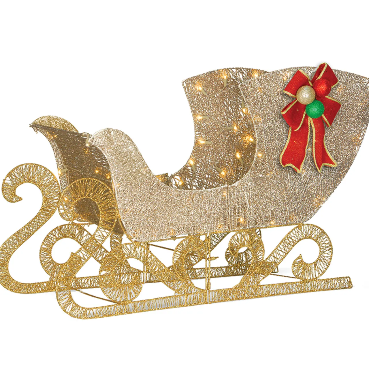 Sale National Tree Company 38 in. Santas Sleigh with LED Lights