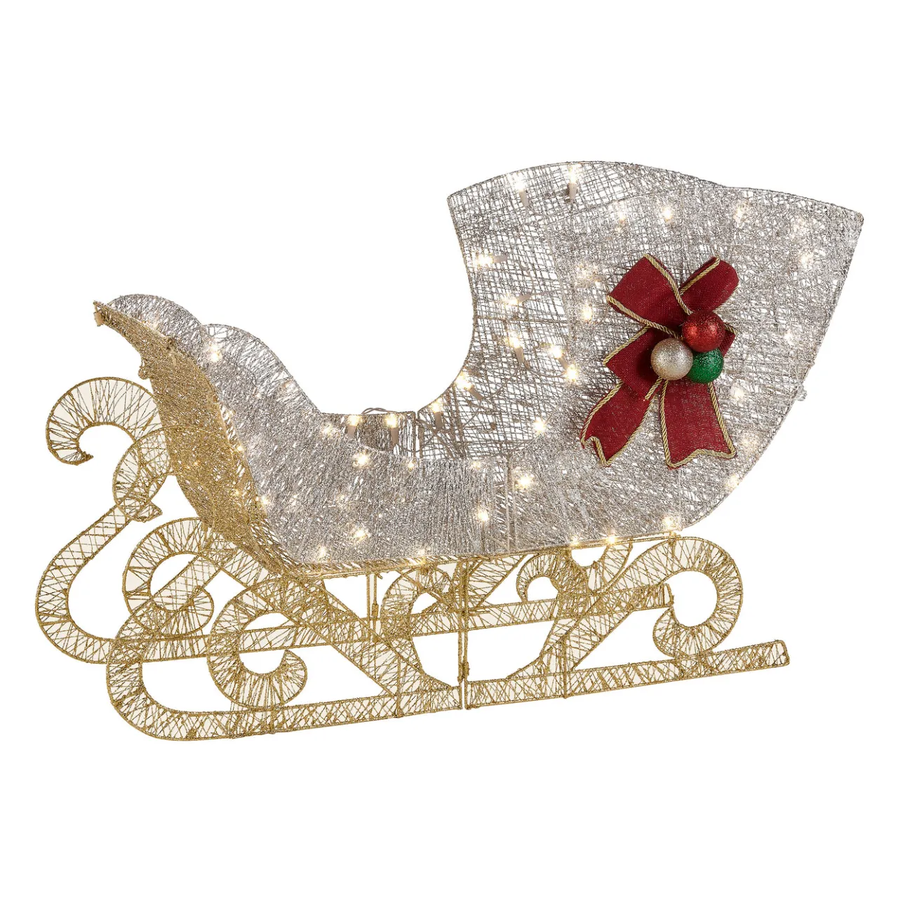 Sale National Tree Company 38 in. Santas Sleigh with LED Lights