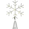 National Tree Company 14.5 in. Snowflake Tree Top for Artificial Trees with Dual Color Lights