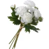 Outlet National Tree Company 13 in. Spring Floral Bouquet with White Peony Blooms, Leafy Greens