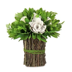 Sale National Tree Company 9 in. Spring Floral Bundle with Floral Blooms, Twig Base