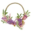 New National Tree Company 16 in. Spring Hoop Wreath with Lavender and Blossom
