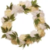 Outlet National Tree Company 24 in. Spring White Peony Wreath