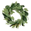 Sale National Tree Company 22 in. Spring Wreath with Eucalyptus Leaves, Magnolia Blooms, Flowing Green Stems