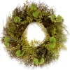 Clearance National Tree Company 24 in. Spring Wreath with Fern Leaves, Lavender, Leafy Greens