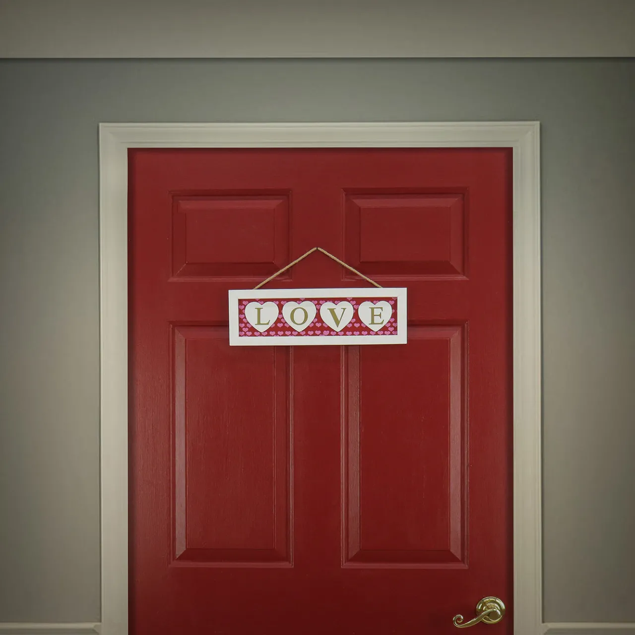 Discount National Tree Company 16 in. Valentine's 'LOVE' Hanging Wall Decoration