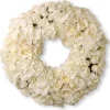 Clearance National Tree Company 18 in. Valentine's White Roses and Hydrangea Blooms Floral Wreath