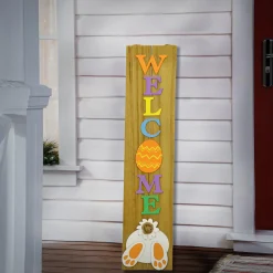 Sale National Tree Company 43 in. Welcome Easter Sign Porch Decoration