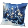 National Tree Company 17 in. Winter Scene Pillow with LED Lights