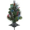 Clearance National Tree Company 18 in.Pre-Lit Fiber Optic Crestwood Tree