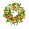 Discount National Tree Company 24 in.Spring Wreath with Lemons, Hydrangeas, and Buttercups