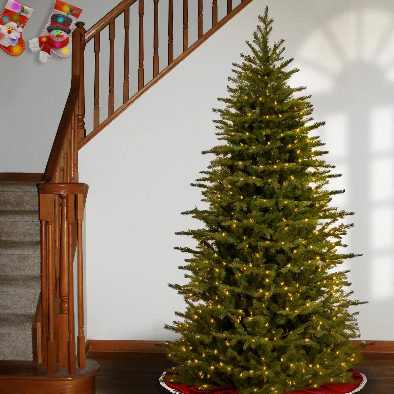 Discount National Tree Company 7.5ft. Pre-Lit Nordic Spruce Tree with Clear Lights
