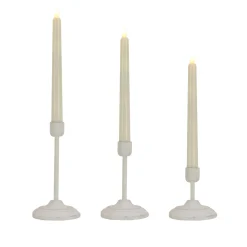 Best National Tree Company HGTV Home Collection Flameless Heritage Candle Set, White Base