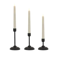 Hot National Tree Company HGTV Home Collection Flameless Heritage Candle Set, Black Base