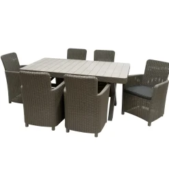 Sale National Tree Company 7-Piece Antrim Collection All-Weather Wicker Finish Dining Set