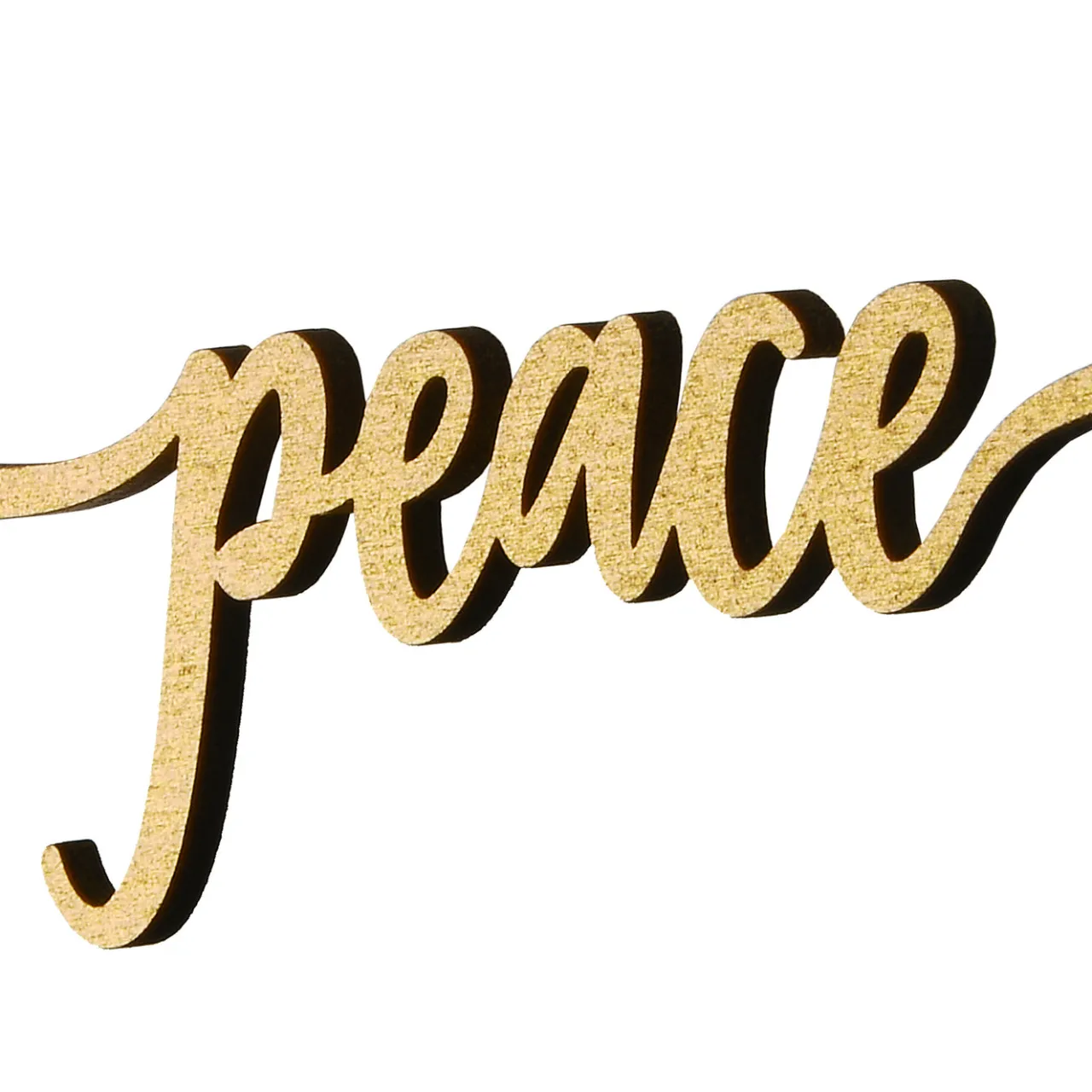 Outlet National Tree Company 6-Piece Christmas Place Setting Message Decor, Curly Script Writing In Gold, 10 in