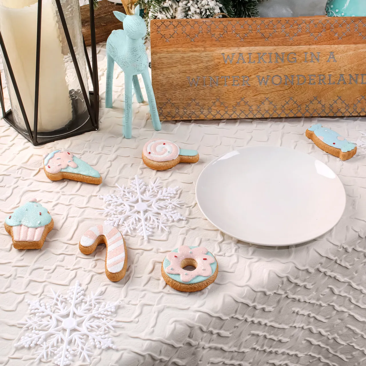 Sale National Tree Company 6-Piece Gingerbread Cookie Table Ornaments
