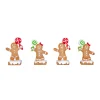 Best National Tree Company 4-Piece Gingerbread Cookie Card Holders