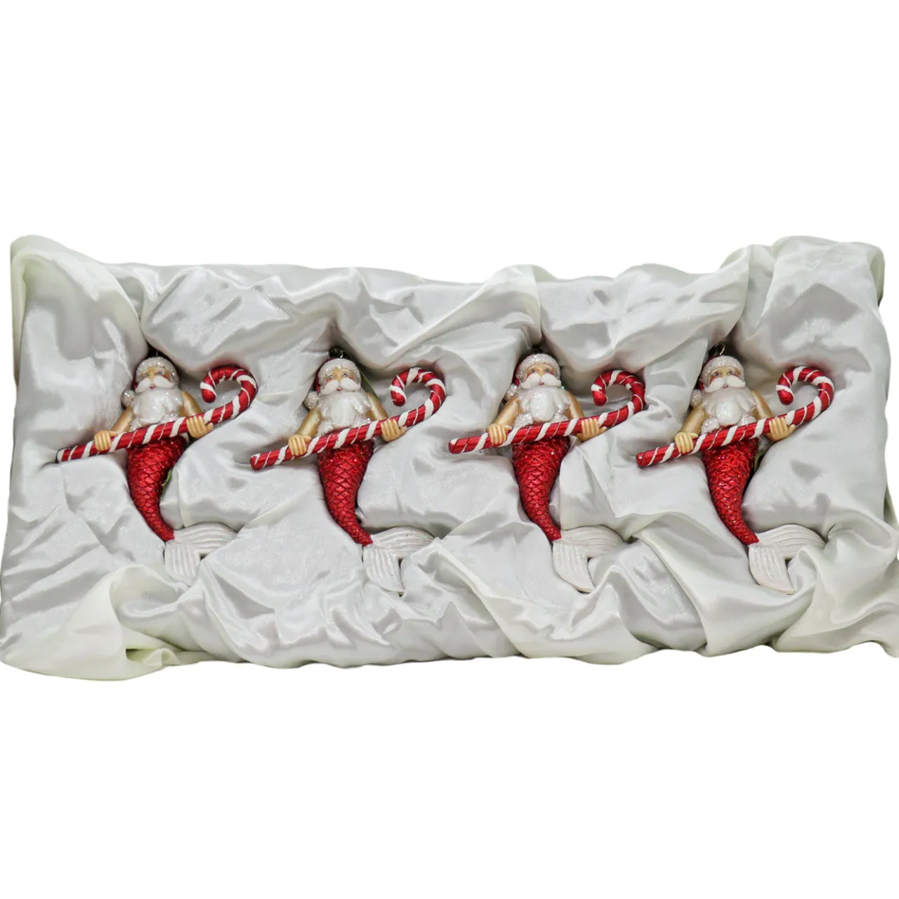 New National Tree Company 4-Piece HGTV Home Collection Santa Merman Ornaments