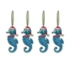 Hot National Tree Company 4-Piece HGTV Home Collection Teal Seahorse Ornaments