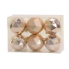 National Tree Company 6-Piece Shatterproof Geometric Silver Ornaments