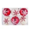 New National Tree Company 6-Piece Shatterproof Snowflake Ornaments