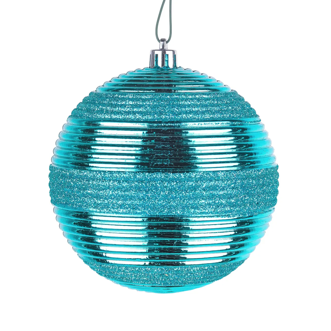 Best National Tree Company 4-Piece Shatterproof Swirling Blue Ornaments