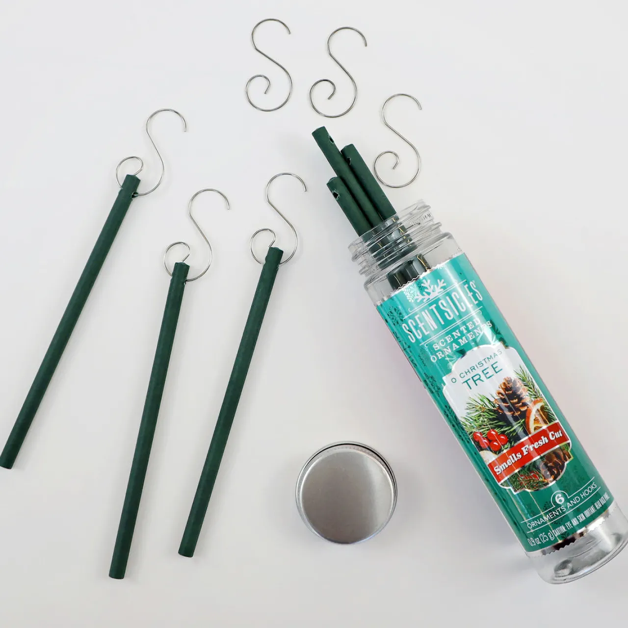 Best National Tree Company Scented Ornaments, 2- Pack- 6ct Bottle, O Christmas Tree, Fragrance-Infused Paper Sticks