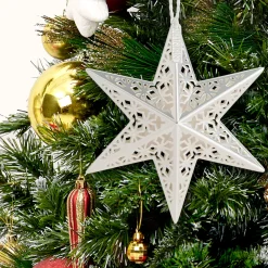 Hot National Tree Company Scentsicles Decorative Ornament, Metal White Star, White Winter Fir with Refill