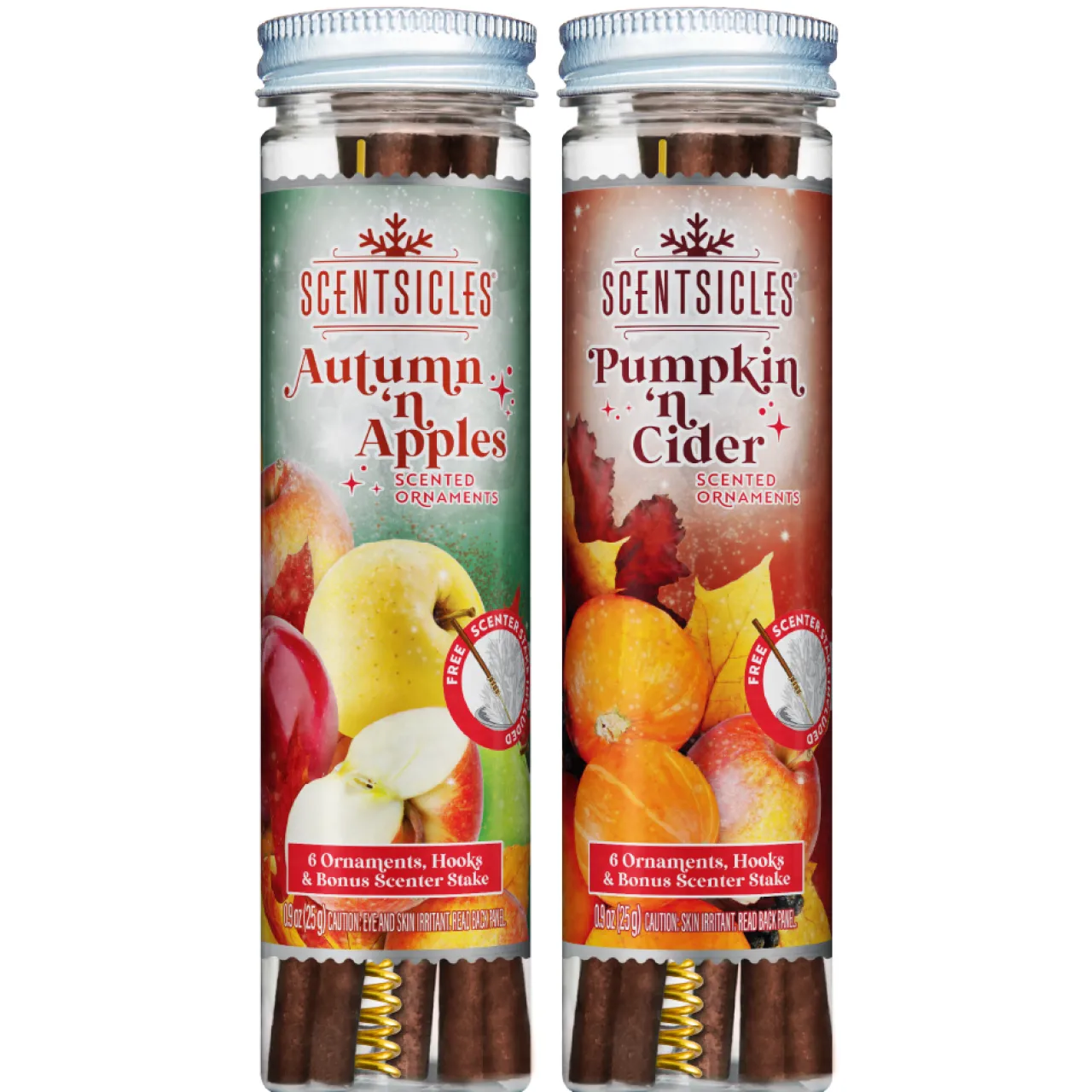 Online National Tree Company Scentsicles, 6pc Stick, Autumn 'n Apples & Pumpkin 'n Cider- 2 Pack