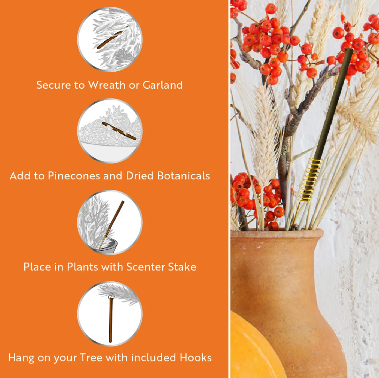 Online National Tree Company Scentsicles, 6pc Stick, Autumn 'n Apples & Pumpkin 'n Cider- 2 Pack