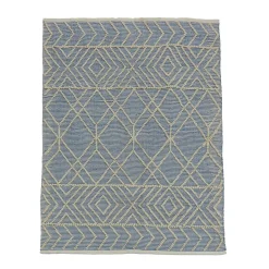 Discount National Tree Company 5x7 ft. Cloud Blue Hand Woven Outdoor Rug