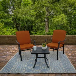 Discount National Tree Company 5x7 ft. Cloud Blue Hand Woven Outdoor Rug