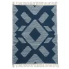 New National Tree Company 5x7 ft. Indigo Blue Hand Woven Outdoor Rug
